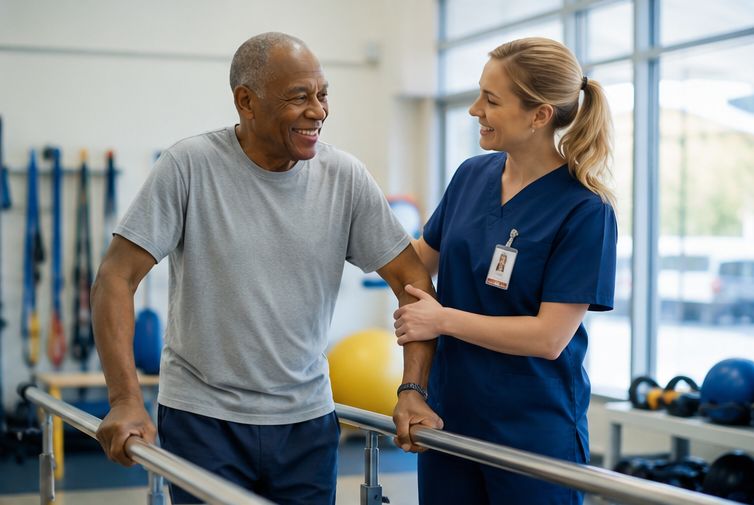 Residents in rehab at The Waters of Princeton